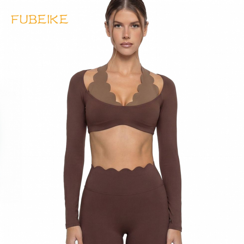 Pilates Yoga Clothes - Fake Two-piece Color-blocked Yoga Outfit With