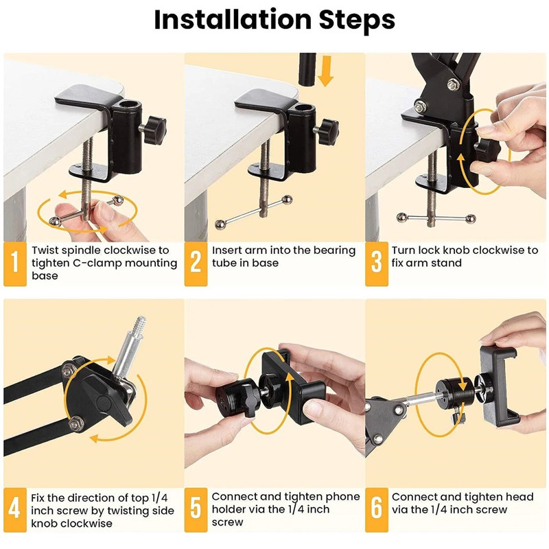 Flexible Arm Tripod For Phone  - Inversion Table Fold review and price