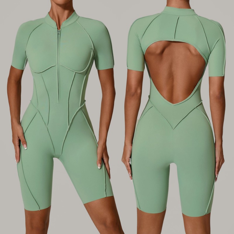 Women's Seamless Zipper Jumpsu - Pilates Yoga Clothes review and price