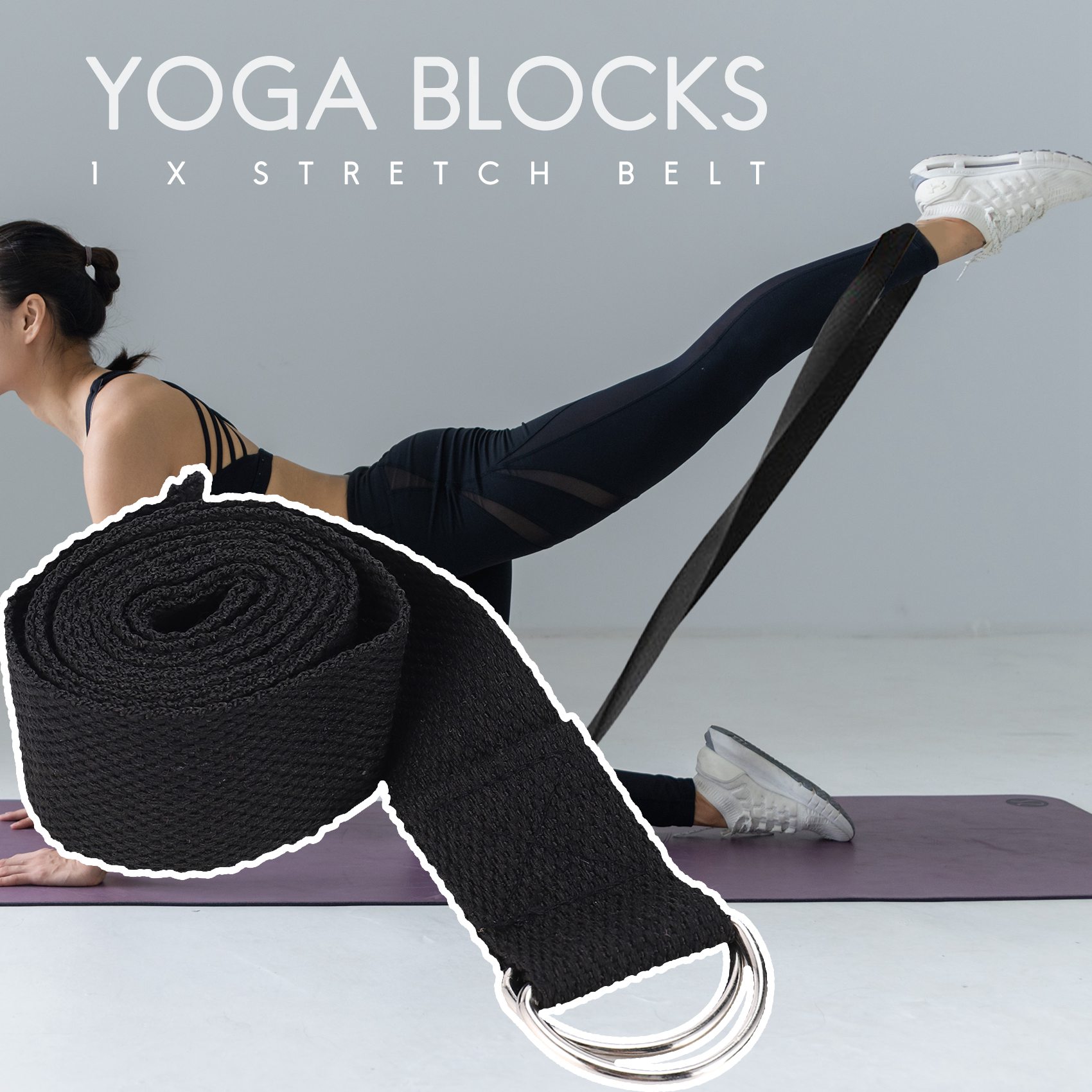 HOES-Yoga Block And Yoga Strap - Pilates Yoga Tone review and price