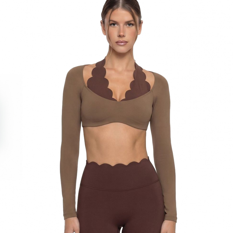 Fake Two-piece Color-blocked Y - Pilates Yoga Clothes review and price