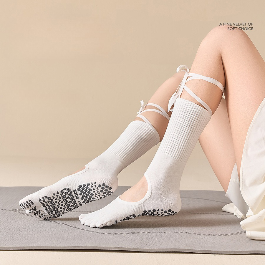 Women's Lace-Up Grip Yoga Sock - Pilates Yoga Ballet review and price